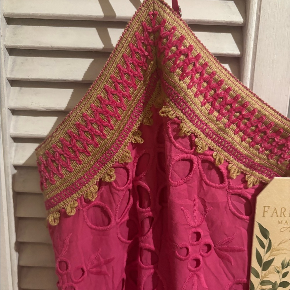 Women’s XL pink Farmers Market tiered dress - Picture 4 of 16